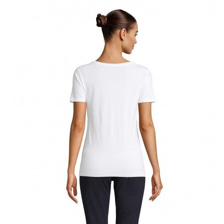Neoblu - Tee-shirt manches courtes jersey mercerisé femme LUCAS WOMEN - Blanc Optique