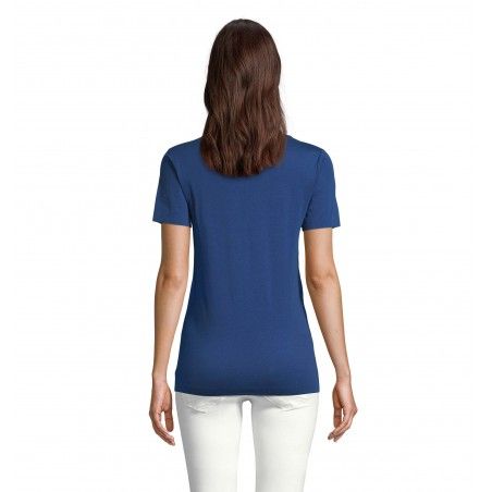 Neoblu - Tee-shirt manches courtes jersey mercerisé femme LUCAS WOMEN - Bleu Intense