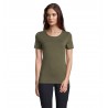 Neoblu - Tee-shirt manches courtes jersey mercerisé femme LUCAS WOMEN - Kaki Intense