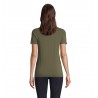 Neoblu - Tee-shirt manches courtes jersey mercerisé femme LUCAS WOMEN - Kaki Intense
