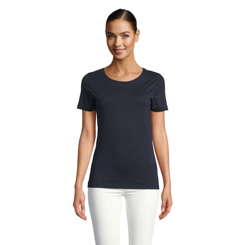Neoblu - Tee-shirt manches courtes jersey mercerisé femme LUCAS WOMEN - Nuit