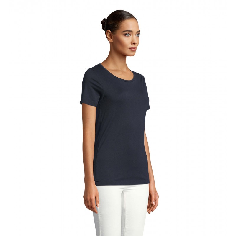 Neoblu - Tee-shirt manches courtes jersey mercerisé femme LUCAS WOMEN - Nuit