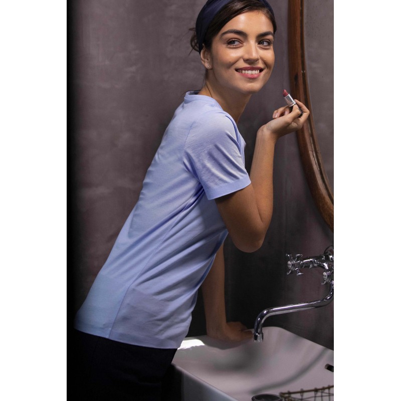 Neoblu - Tee-shirt manches courtes jersey mercerisé femme LUCAS WOMEN