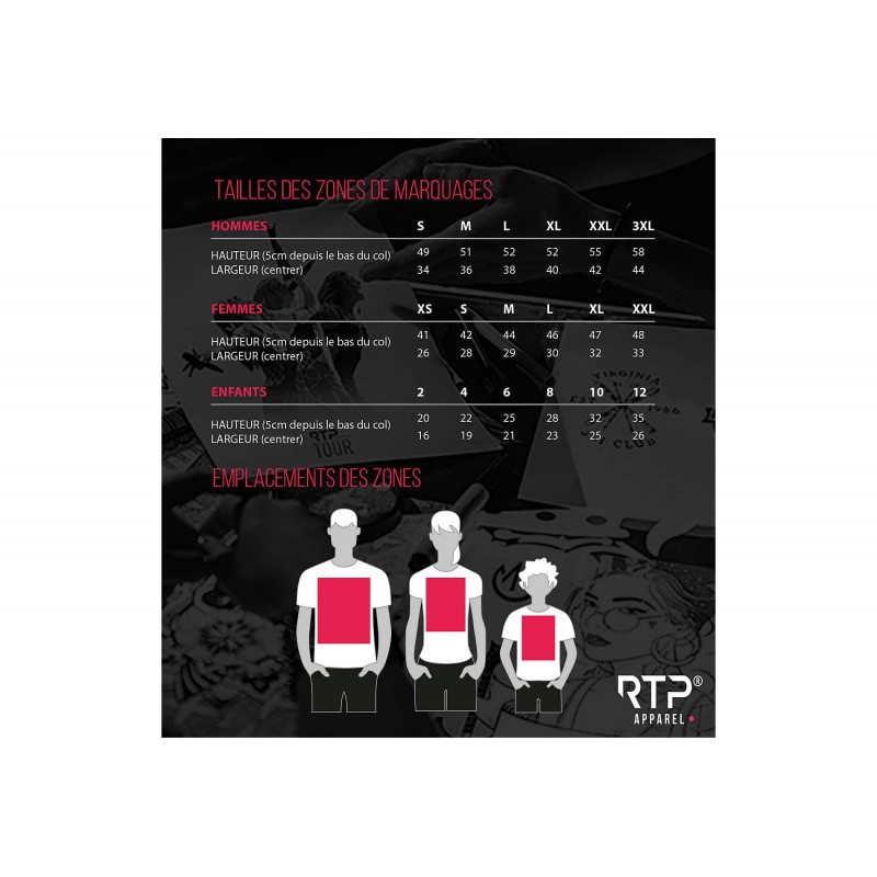 RTP Apparel - Tee-shirt homme coupe cousu manches courtes COSMIC 155 MEN