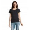 RTP Apparel - Tee-shirt femme coupe cousu manches courtes TEMPO 185 WOMEN - Noir Profond