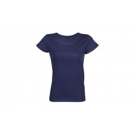 RTP Apparel - Tee-shirt femme coupe cousu manches courtes TEMPO 185 WOMEN - French Marine