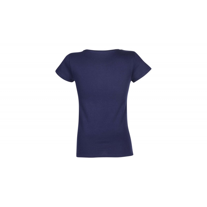 RTP Apparel - Tee-shirt femme coupe cousu manches courtes TEMPO 185 WOMEN - French Marine