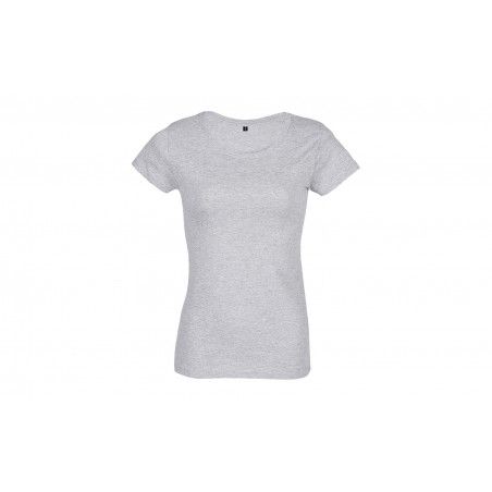 RTP Apparel - Tee-shirt femme coupe cousu manches courtes TEMPO 185 WOMEN - Gris Chiné