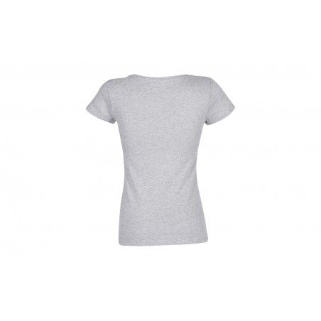 RTP Apparel - Tee-shirt femme coupe cousu manches courtes TEMPO 185 WOMEN - Gris Chiné