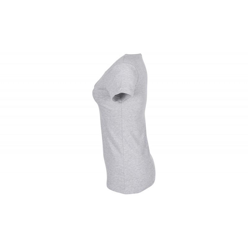 RTP Apparel - Tee-shirt femme coupe cousu manches courtes TEMPO 185 WOMEN - Gris Chiné