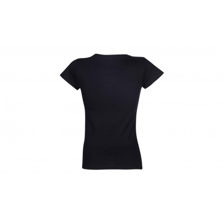 RTP Apparel - Tee-shirt femme coupe cousu manches courtes TEMPO 145 WOMEN - Noir Profond