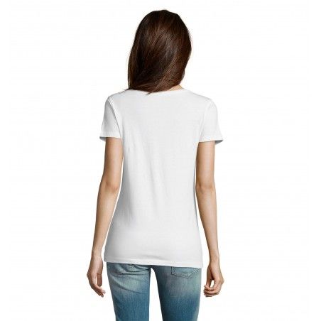 RTP Apparel - Tee-shirt femme coupe cousu manches courtes COSMIC 155 WOMEN - Blanc