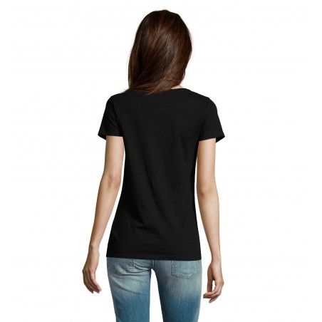 RTP Apparel - Tee-shirt femme coupe cousu manches courtes COSMIC 155 WOMEN - Noir Profond