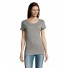 RTP Apparel - Tee-shirt femme coupe cousu manches courtes COSMIC 155 WOMEN - Gris Chiné