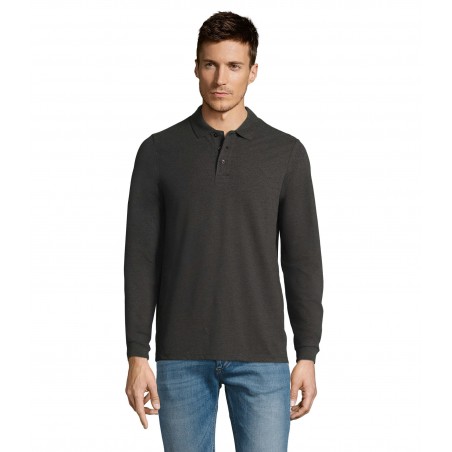 Sol's - Polo homme WINTER II - Anthracite Chiné
