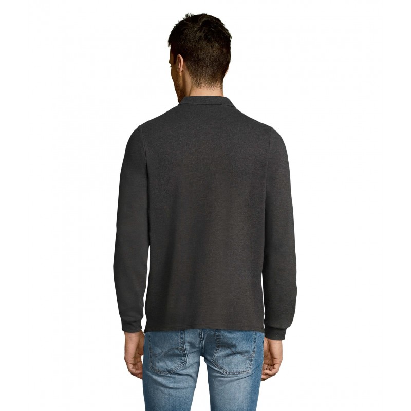 Sol's - Polo homme WINTER II - Anthracite Chiné