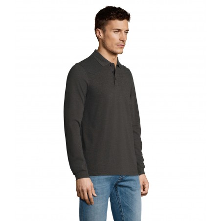 Sol's - Polo homme WINTER II - Anthracite Chiné
