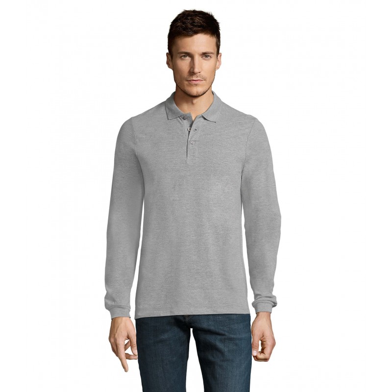 Sol's - Polo homme WINTER II - Gris Chiné