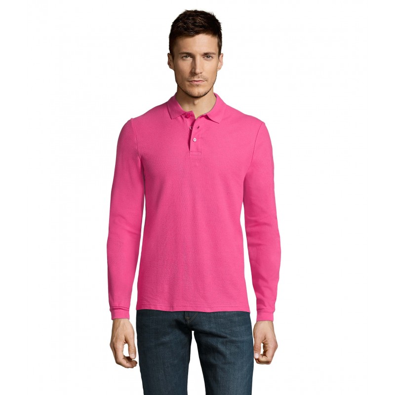 Sol's - Polo homme WINTER II - Rose Flash