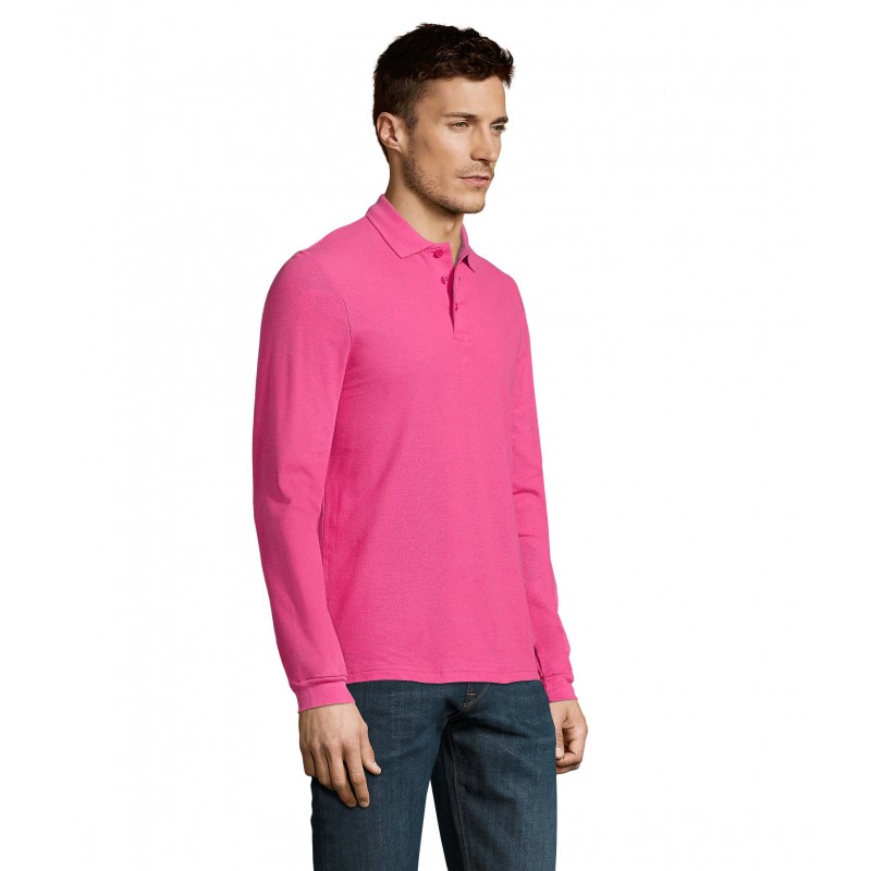 Sol's - Polo homme WINTER II - Rose Flash