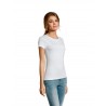 Sol's - Tee-shirt femme manches courtes MILO WOMEN - Blanc