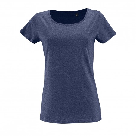Sol's - Tee-shirt femme manches courtes MILO WOMEN - Denim Chiné