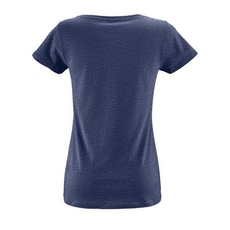 Sol's - Tee-shirt femme manches courtes MILO WOMEN - Denim Chiné