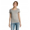 Sol's - Tee-shirt femme manches courtes MILO WOMEN - Gris Chiné