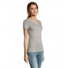 Sol's - Tee-shirt femme manches courtes MILO WOMEN - Gris Chiné