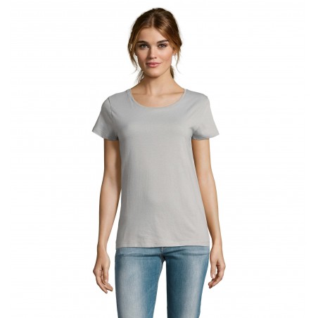Sol's - Tee-shirt femme manches courtes MILO WOMEN - Gris Pur