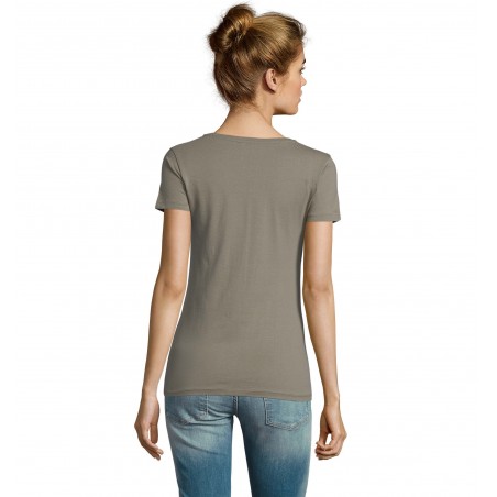 Sol's - Tee-shirt femme manches courtes MILO WOMEN - Kaki