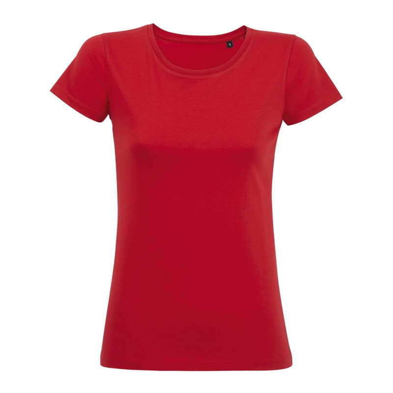 Sol's - Tee-shirt femme manches courtes MILO WOMEN - Rouge