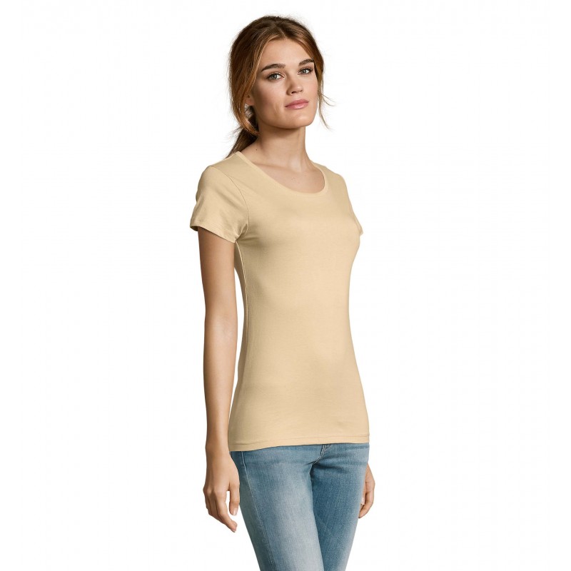 Sol's - Tee-shirt femme manches courtes MILO WOMEN - Sable