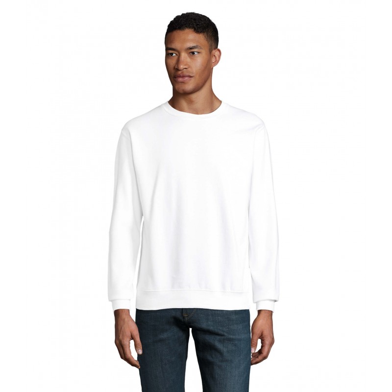 Sol's - Sweat-shirt unisexe col rond COLUMBIA - Blanc