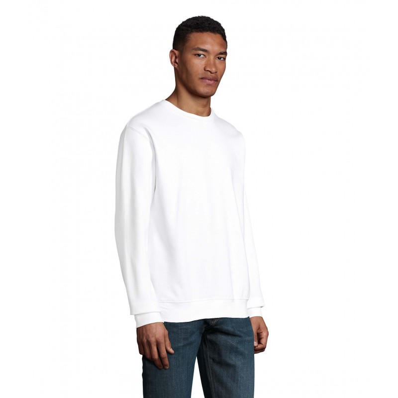 Sol's - Sweat-shirt unisexe col rond COLUMBIA - Blanc