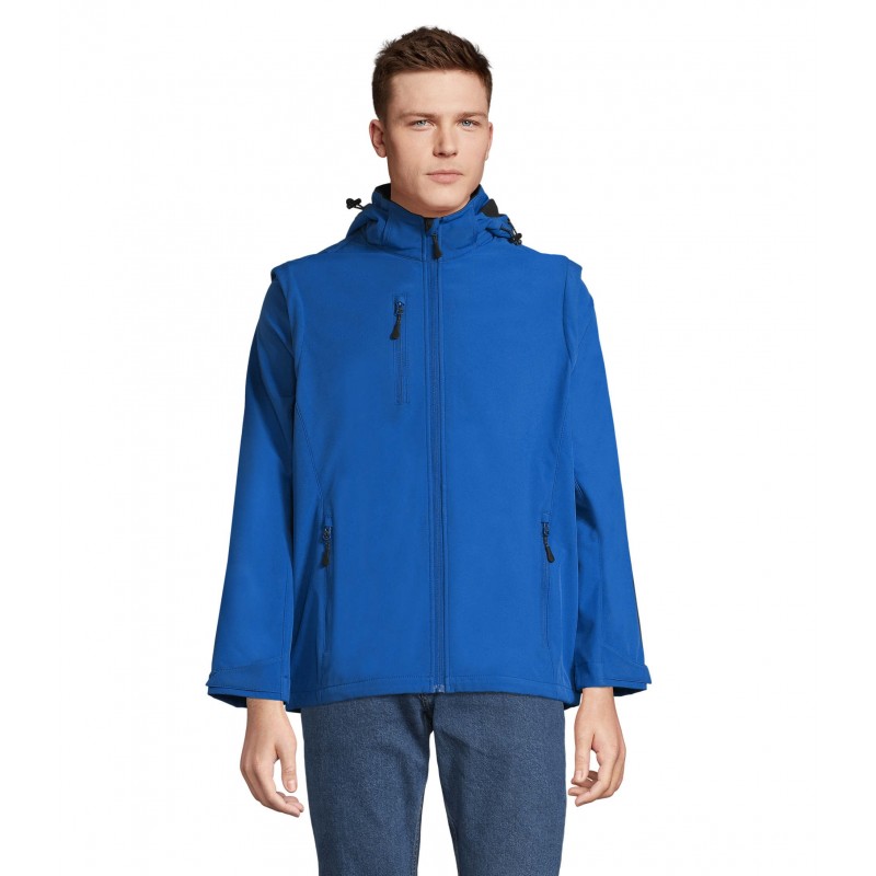 Sol's - Softshell capuche et manches amovibles TRANSFORMER - Royal