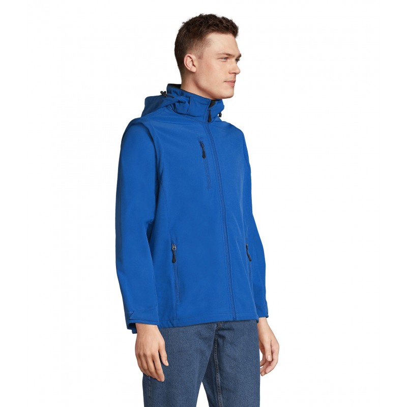 Sol's - Softshell capuche et manches amovibles TRANSFORMER - Royal