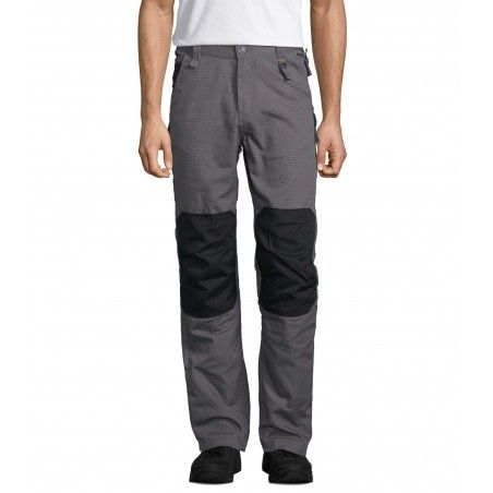 Sol's - Pantalon bicolore workwear homme METAL PRO - Gris Foncé / Noir