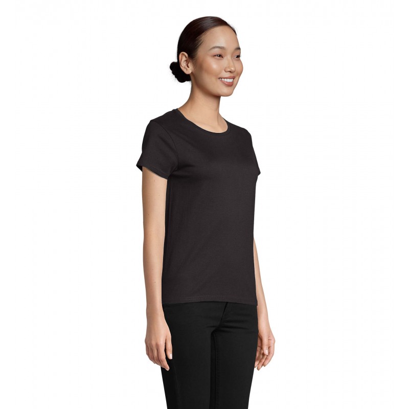 Sol's - Tee-shirt femme jersey col rond ajusté CRUSADER WOMEN - Noir Profond