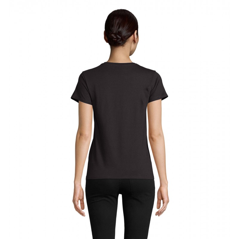 Sol's - Tee-shirt femme jersey col rond ajusté CRUSADER WOMEN - Noir Profond