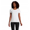 Sol's - Tee-shirt femme jersey col rond ajusté CRUSADER WOMEN - Blanc Chiné