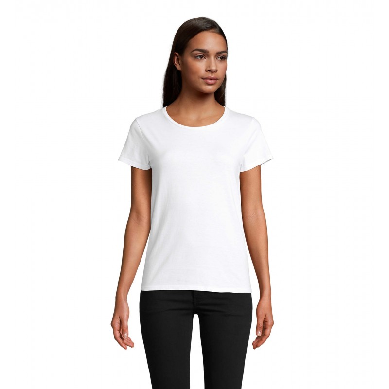 Sol's - Tee-shirt femme jersey col rond ajusté CRUSADER WOMEN - Blanc