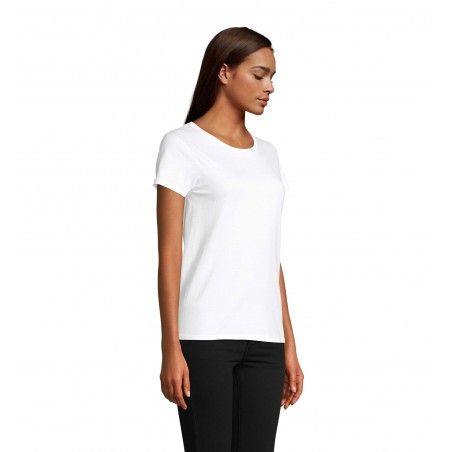 Sol's - Tee-shirt femme jersey col rond ajusté CRUSADER WOMEN - Blanc