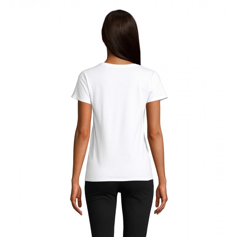 Sol's - Tee-shirt femme jersey col rond ajusté CRUSADER WOMEN - Blanc