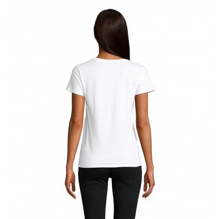 Sol's - Tee-shirt femme jersey col rond ajusté CRUSADER WOMEN - Blanc