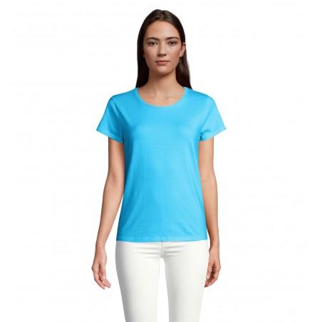 Sol's - Tee-shirt femme jersey col rond ajusté CRUSADER WOMEN - Aqua