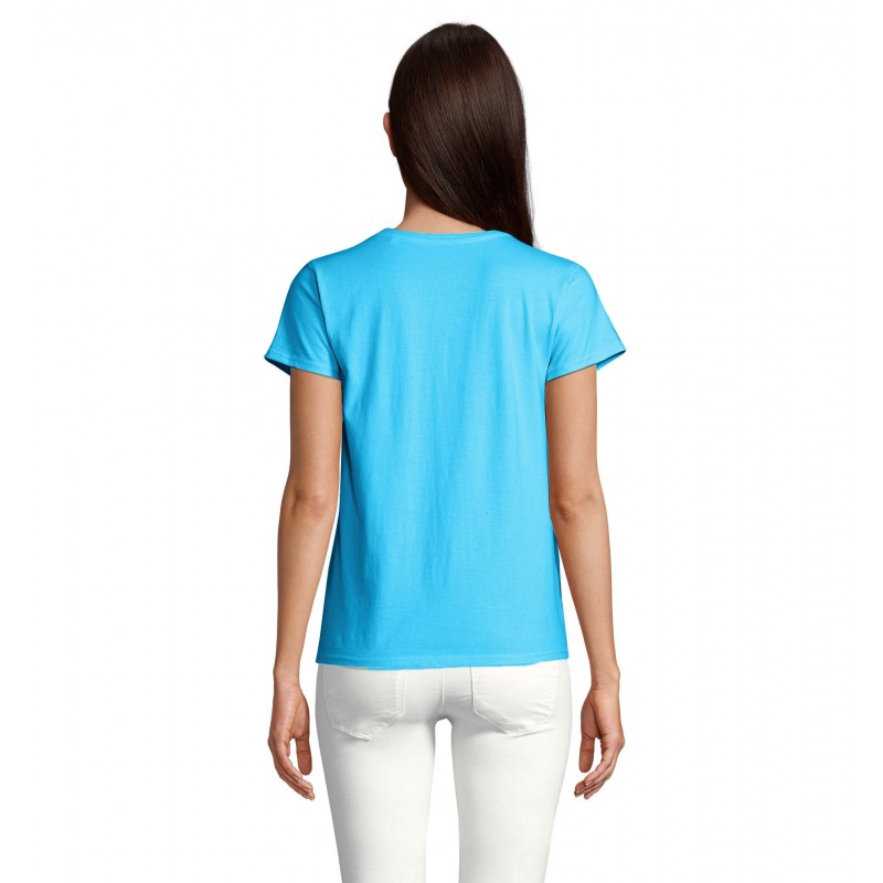 Sol's - Tee-shirt femme jersey col rond ajusté CRUSADER WOMEN - Aqua