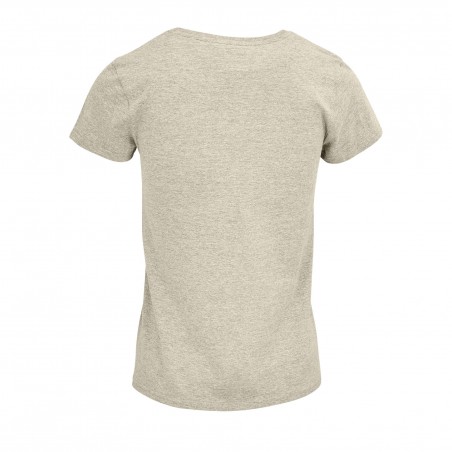 Sol's - Tee-shirt femme jersey col rond ajusté CRUSADER WOMEN - Beige Chiné