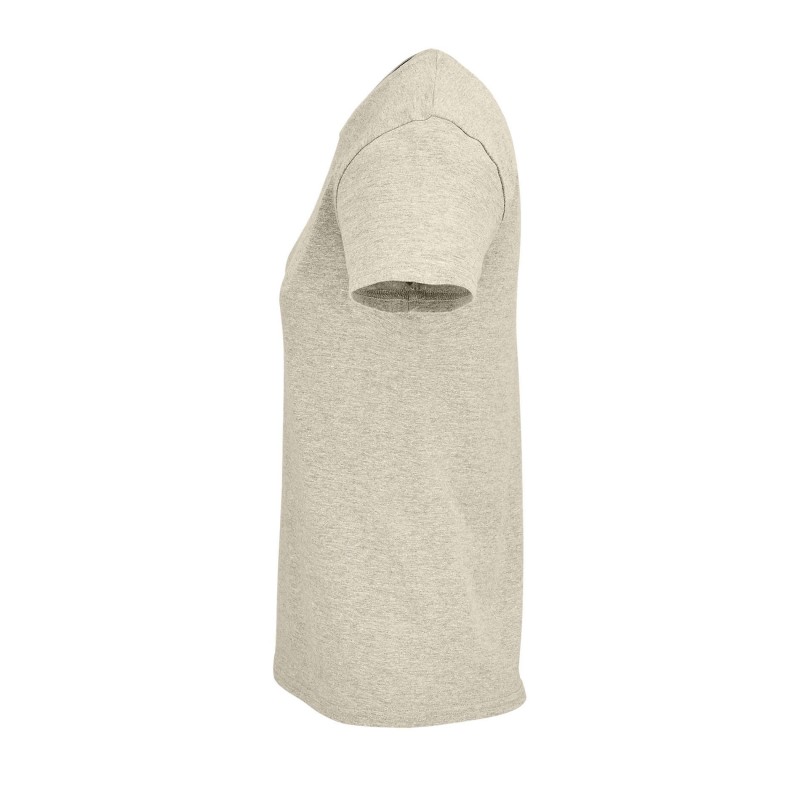 Sol's - Tee-shirt femme jersey col rond ajusté CRUSADER WOMEN - Beige Chiné