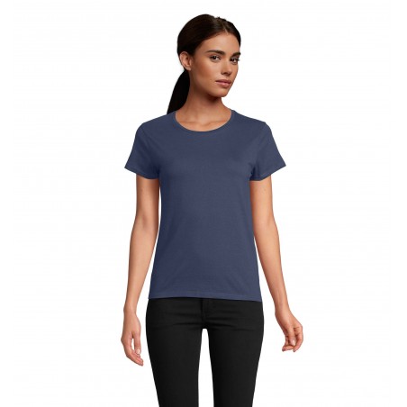 Sol's - Tee-shirt femme jersey col rond ajusté CRUSADER WOMEN - Denim